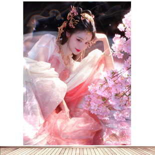 美人海报墙贴美女贴画王楚然海报卧室床头画影视明星房间装饰画07