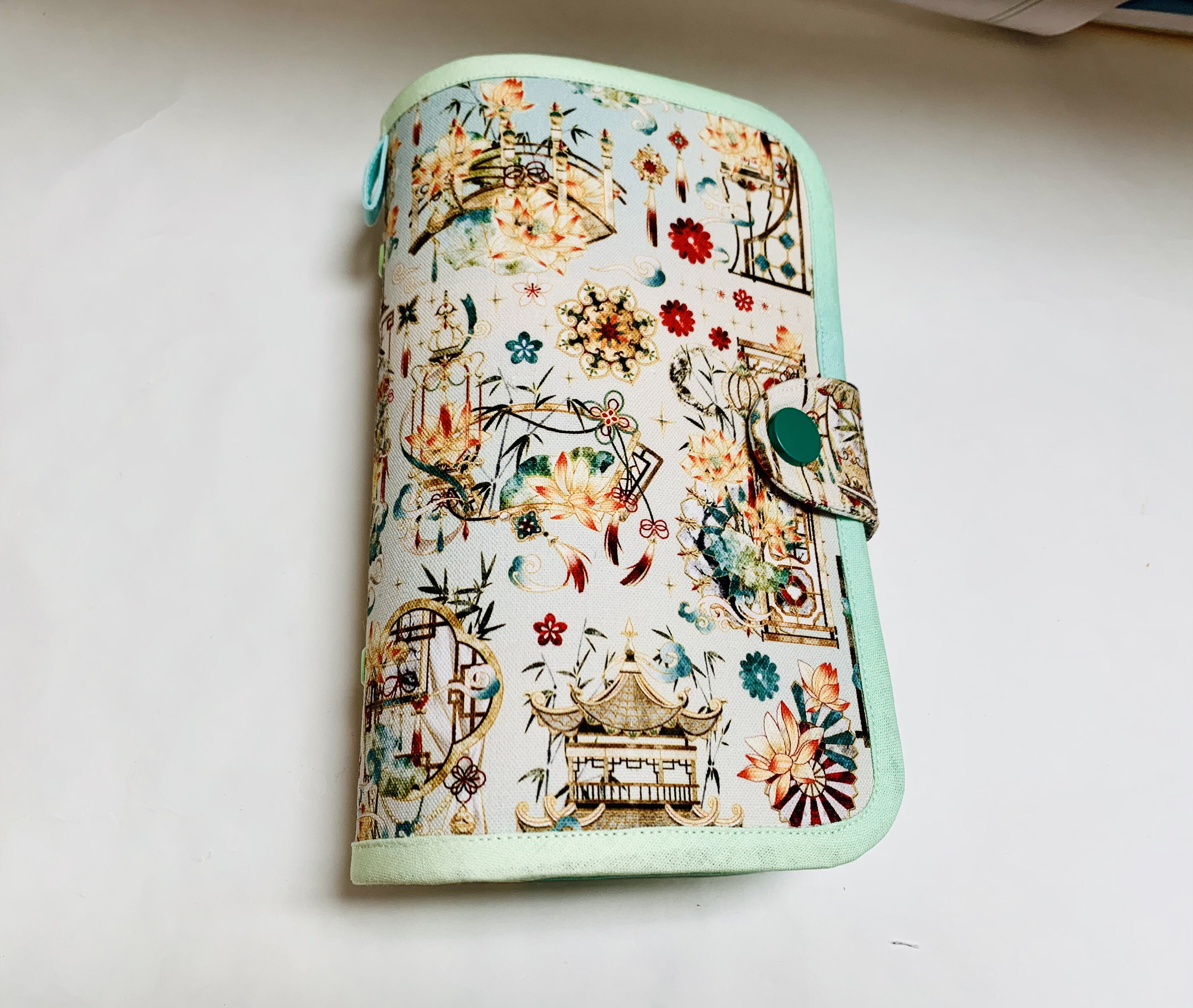 手工制作a6布艺手帐本古风系列存钱本高颜值记事本活页本