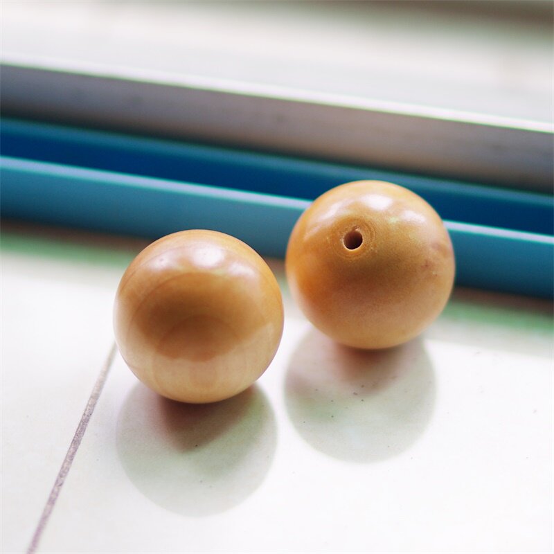 2.7CM 천연색 단일 구멍 둥근 나무 구슬 각 2위안 4위안 2개