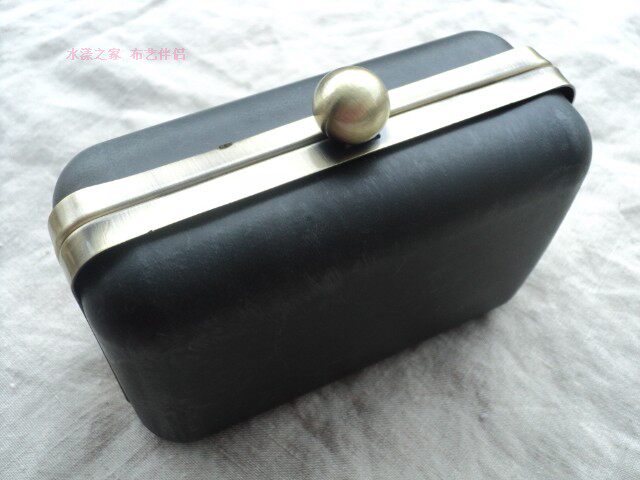 实例补货经典款圆珠头方形口金盒子,和尚头盒子口金 银色古铜色