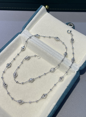 S925银闪珠满天星项链 个性百搭小众锁骨链