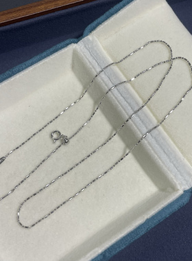 925银我mm米粒针式小孔链  路路通穿珠细链 百搭锁骨链