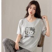 2026尹品牌小熊睡衣可爱卡通KT猫减龄家居服可外穿睡衣套装 268189