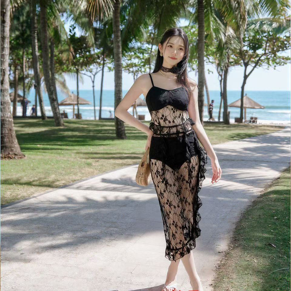 奇海26306新款成人泳衣辣妹蕾丝性感吊带比基尼绝美海边拍照泳装