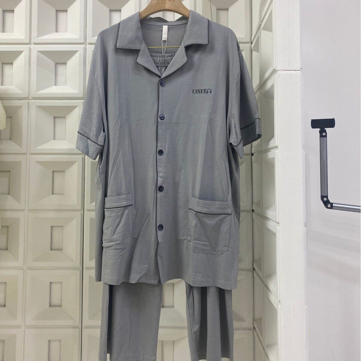 2026尹品牌天丝棉睡衣春夏男新款情侣短袖长裤可外穿家居服269100