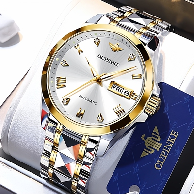欧品客进口机芯防水男士机械表