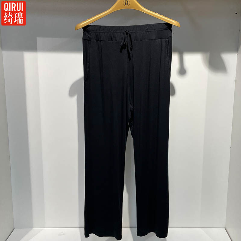 绮瑞大码莫代尔睡裤女夏薄款防蚊裤女家居裤宽松收口大码休闲女裤