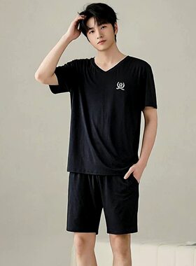 绮瑞男士兰精莫代尔短袖短裤睡衣