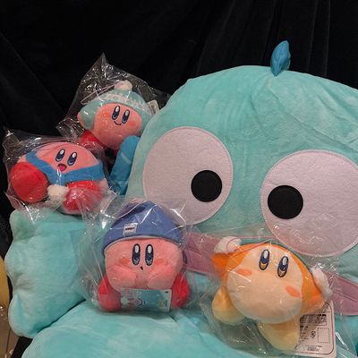 冬日祭 可爱星之卡比公仔挂件 kirby瓦豆挂饰 童趣卡通大钥匙扣