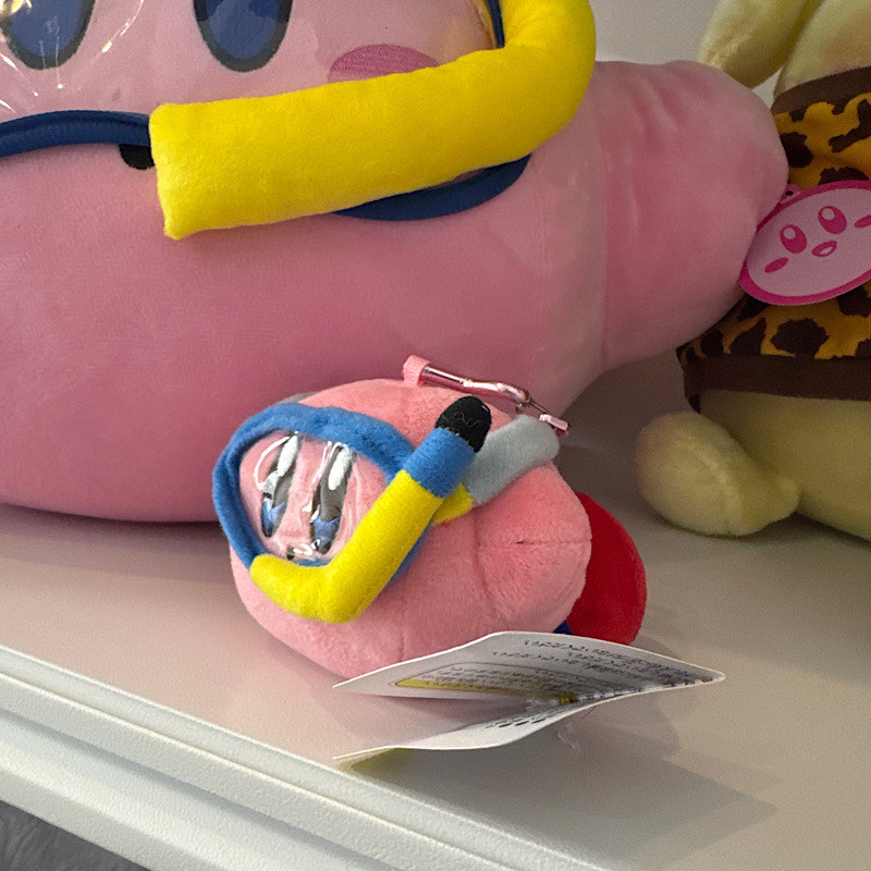 星之卡比Kirby潜水装备毛绒挂件可爱卡通公仔玩偶包挂饰 五角星