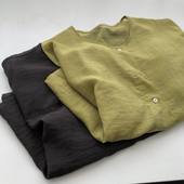 芥末绿女九分袖 防晒衣