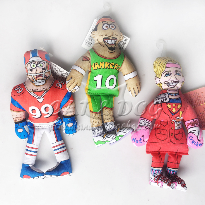 fatcat狗玩具稀辣里球员公仔狗帆布响声玩具宠物狗洁齿耐咬互动