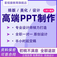 ppt制作代做设计美化修改定制工作汇报幻灯片宣传路演讲总结述职