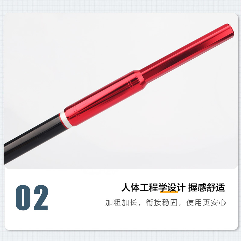 After the big object bracket, the back rod of the rod is thickened, the fishing rod is changed to the rod, the fishing tackle, the handle of the handle, and the small accessories are reduced