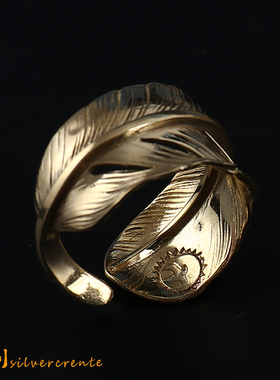 高桥吾郎羽毛复古摇滚风情侣戒指