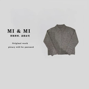 米米服饰 2502 秋冬季 口设计感毛针织衫 352 镂空袖