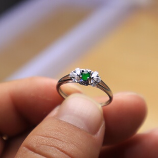 天然冰种高危翡翠蛋面戒指吊坠挂件通用精美时尚把玩配饰玉石