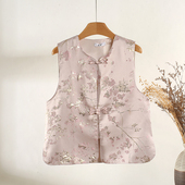 复古提花工艺拼接气质上 新款 新中式 国风提花高级感马甲2026春季