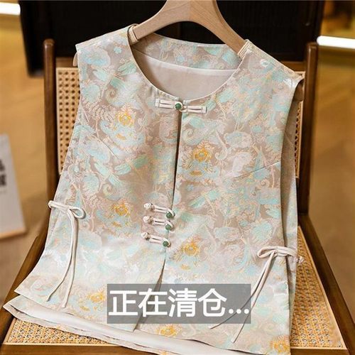 新中式马甲小个子女背心春