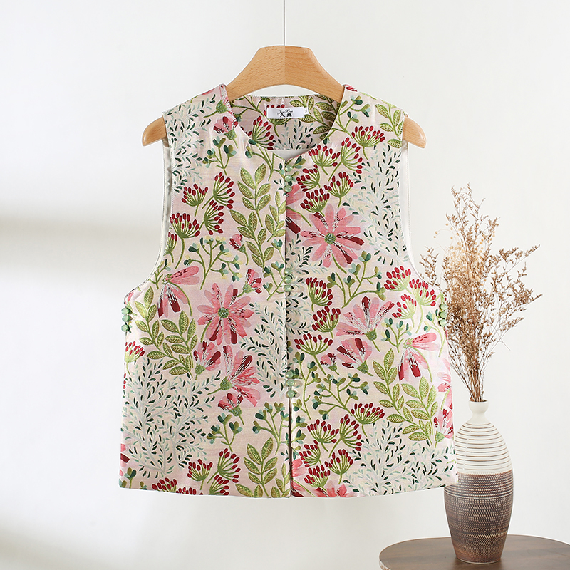 新中式国风显瘦百搭马甲外套上衣