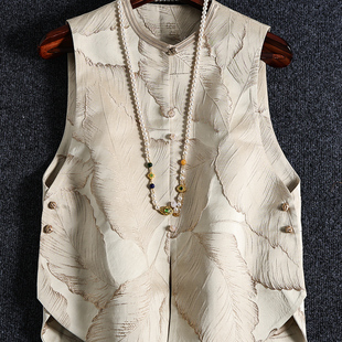 背心国风搭马甲秋高级女士女中式上衣秋款洋气秋季新马甲外款早春