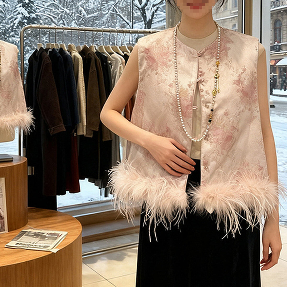 国风夹棉马甲女超好看上衣2026春季新款新中式提花棉马夹坎肩背心,女装/女士精品,马夹,淘宝优惠券,粉丝福利购,淘宝优惠卷