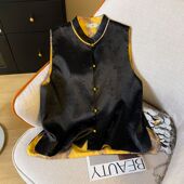 国风马甲女款 新中式 独特别致盘扣醋酸宋锦马夹外 春春季 2026新款