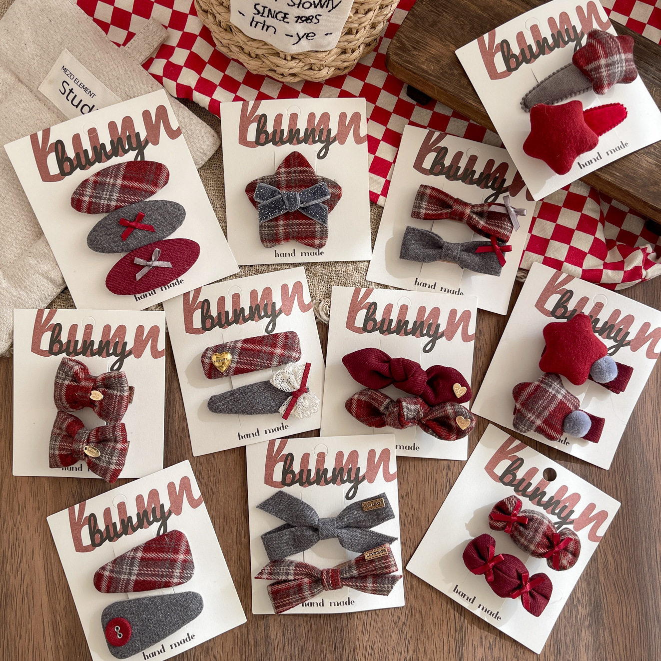 韩系女高学院风布艺蝴蝶结星星发夹发卡甜美侧边感刘海夹,饰品/流行首饰/时尚饰品新,民族风发饰,淘宝优惠券,粉丝福利购,淘宝优惠卷