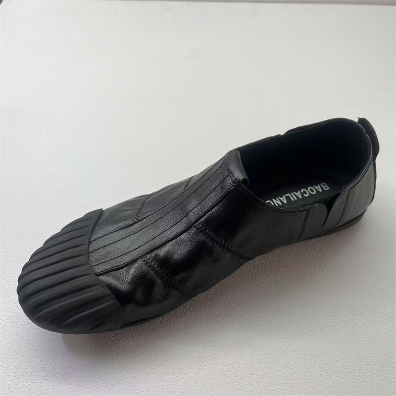 欧洲站潮鞋2025秋季新款纯皮鞋子软底乐福鞋男透气板鞋休闲皮鞋