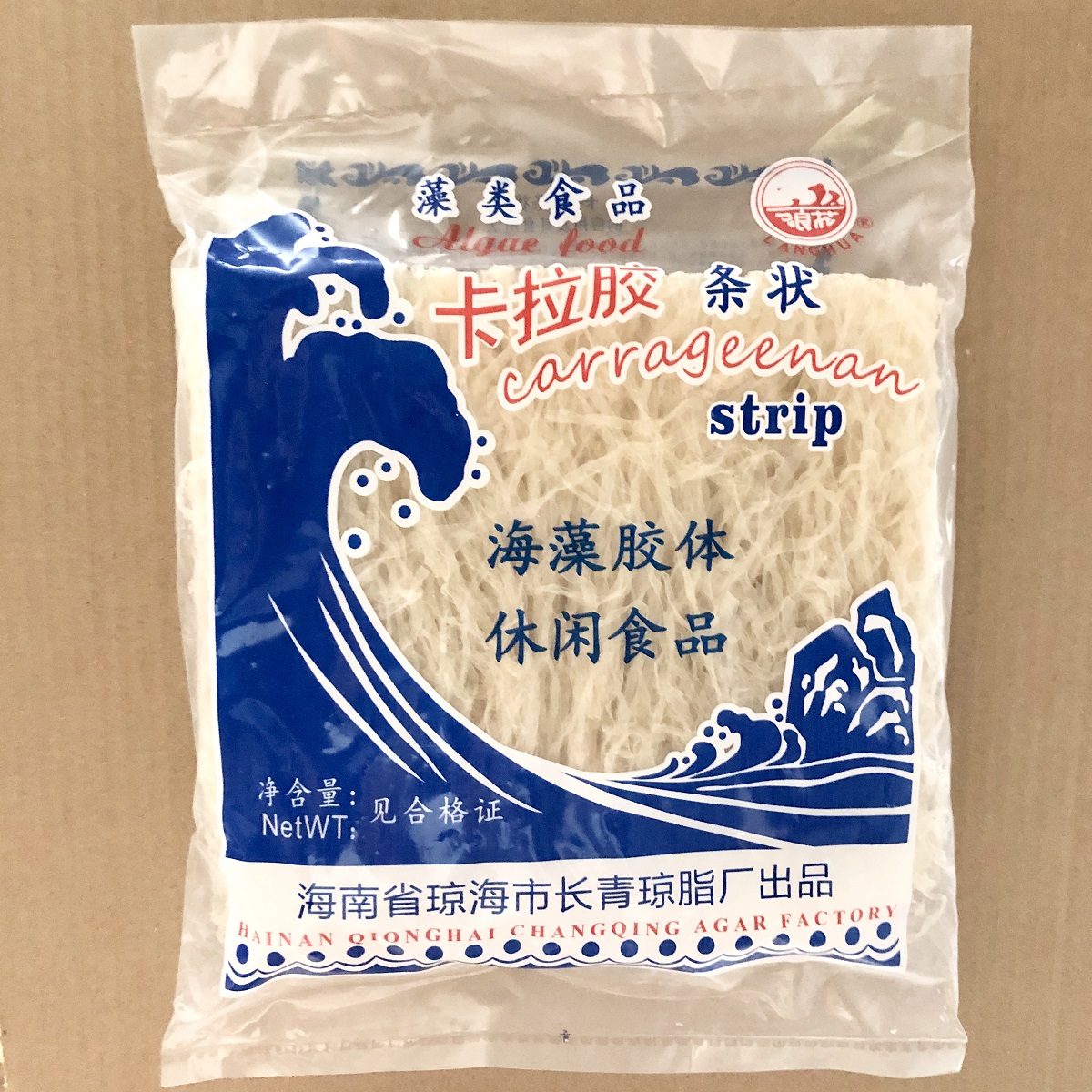 浪花 卡拉胶条状 海藻胶体琼脂食品级商用果冻布丁皮冻天然增稠剂