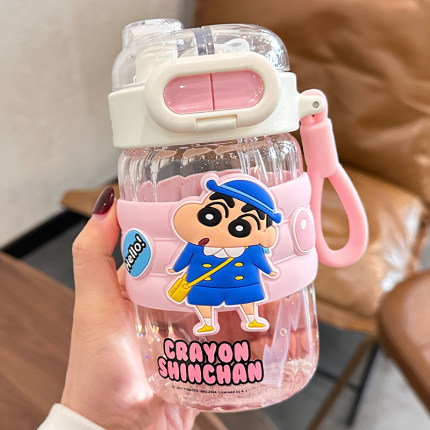 水杯玻璃杯女生2025新款高颜值耐高温防爆吸管杯办公室双饮咖啡杯