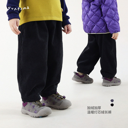 幼儿园百搭休闲加绒灯芯绒长裤