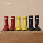 百搭四季 幼儿防滑防水雨鞋 款 胶鞋 彩色中筒雨靴儿童时尚 男宝宝经典