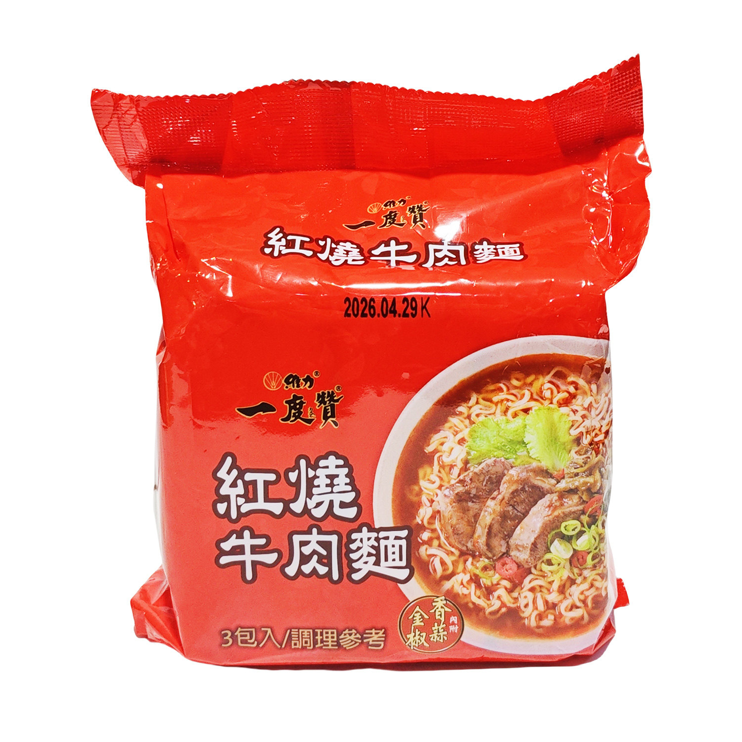 台湾原装维力一度赞红烧牛肉面