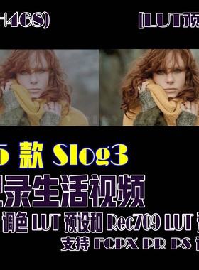 (SH468) 15个Slog3记录生活视频调色LUT Rec709支持FCPXPRPS调色