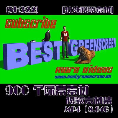 (SH322) 特效视频素材 900个绿幕素材 抠图练习  8.64G