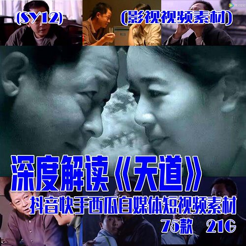 (SY12)深度解读《天道》抖音快手西瓜自媒体短视频素材75部21G