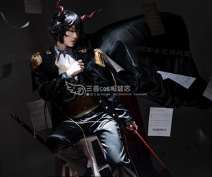 【量身定制】明日方舟黑键变奏c服斗篷男装全套 三姜Cosplay服装