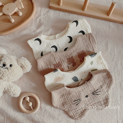 韩国洋气纯色超柔吸水口水巾