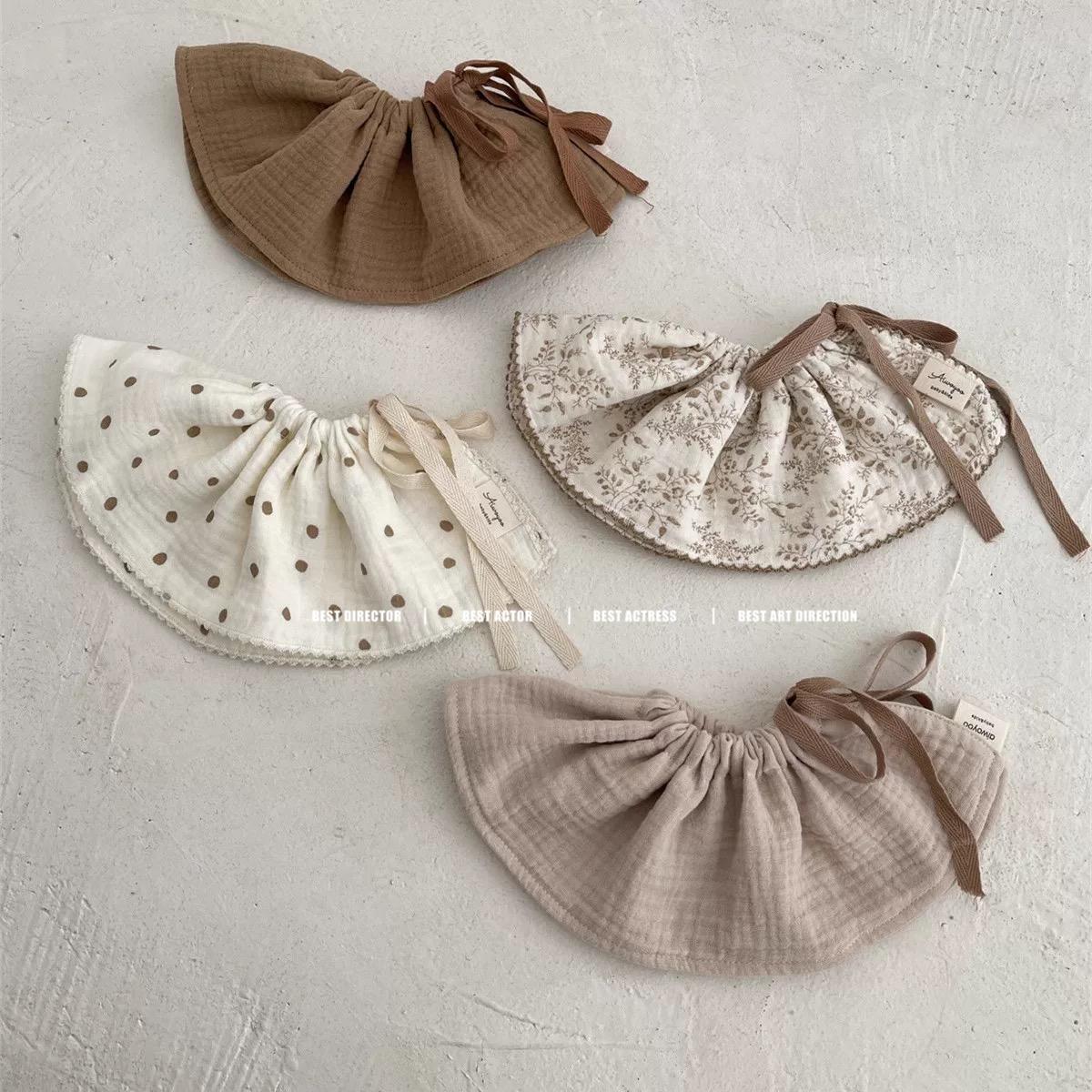 韓國ins花朵形可旋轉圍嘴