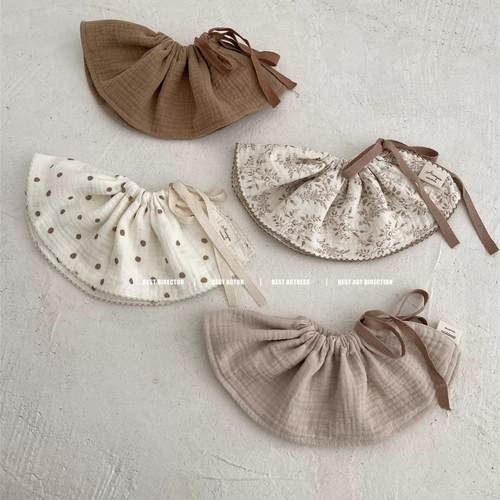 韩国ins花朵形可旋转围嘴