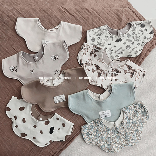 韩国双面超柔可旋转口水巾