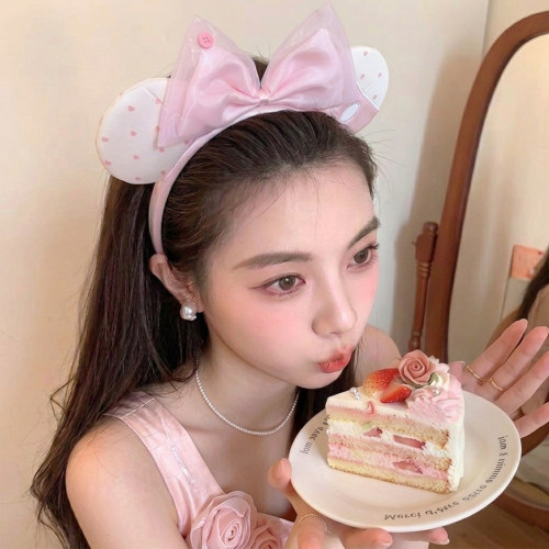 甜美蕾丝蝴蝶结高颅顶头箍装饰女