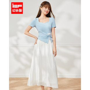 新款 套装 夏季 温柔小女人气质百搭上下套裙 韩版 IEF 爱依服时尚