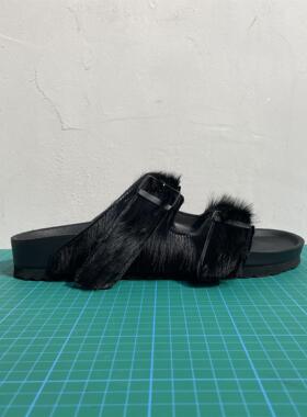 【玩鞋家】NINEMASTER 《风林火山》林系BK01男女全包裹真皮拖鞋