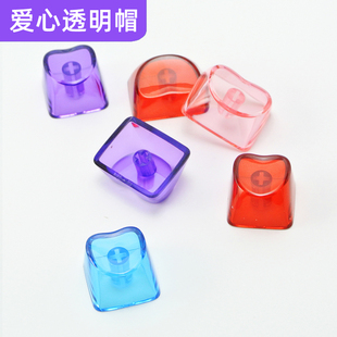 心形透明PC键帽爱心机械键盘点缀OEM高度替代键CTRL方向