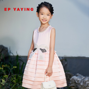 公主裙高定无袖 2024秋女童新款 EP雅莹童装 连衣裙礼服裙 高定礼服