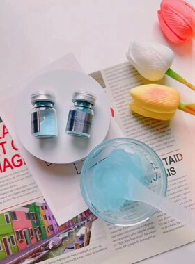 穆丝正品科缇新品光彩净颜面膜粉补水保湿舒缓嫩肤蓝藻面膜软膜