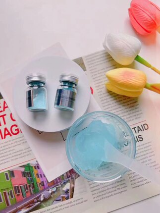 穆丝正品科缇新品光彩净颜面膜粉补水保湿舒缓嫩肤蓝藻面膜软膜