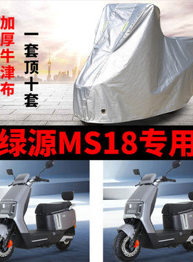 适用绿源MS18电动车车衣LY1000DT-17A防晒防雨罩加厚防风尘车罩套